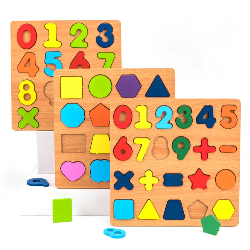 Children'S Digital Puzzle Teaching Toy Board Puzzle Early Education Puzzle Building Blocks Hand-Grabbing Board Pinyin Letters 3 Years Old And Above - Image 3